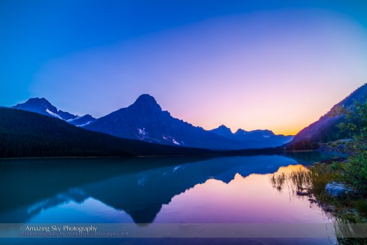 Twilight at Waterfowl Lakes