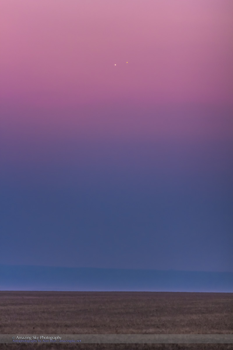 Venus & Jupiter Conjunction Closeup