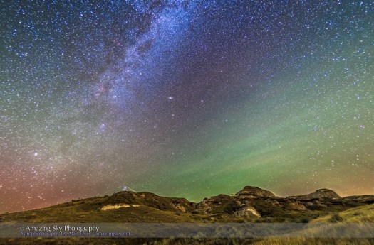 Autumn Sky Rising over Badlands