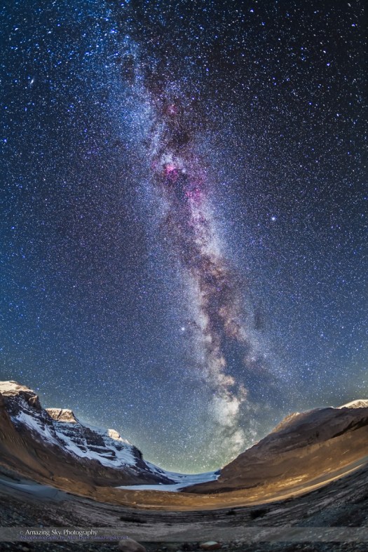 Milky Way Over the Icefields