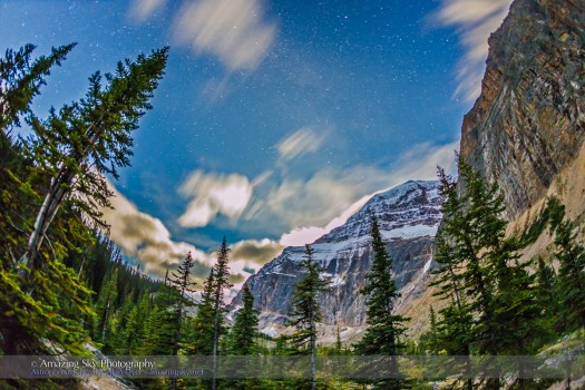 Mt Edith Cavell by Starlight