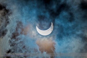 Partial Solar Eclipse in Cloud #1 (Oct 23, 2014)