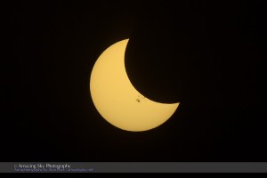 Partial Solar Eclipse & Sunspot #1 (Oct 23, 2014)