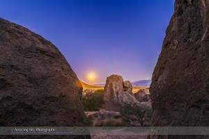 Full Moon at City of Rocks
