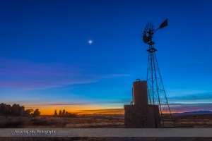 Christmas Eve Moon in Twilight