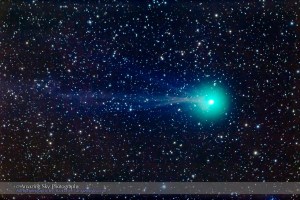Comet Lovejoy Thru the Telescope (Jan 11, 2015)