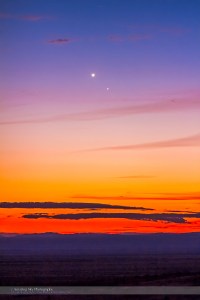 Mercury & Venus Conjunction Closeup (Jan. 10, 2015)
