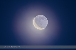 Waning Moon in the Morning Sky