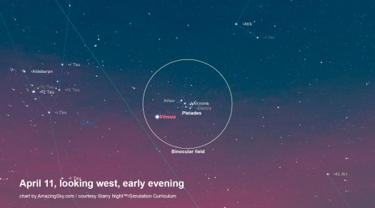 April 11 Venus & M45 CU