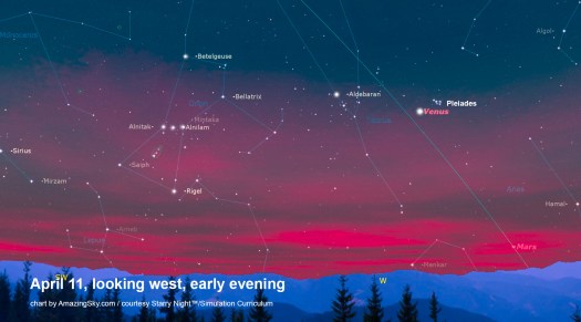 April 11 Venus & M45