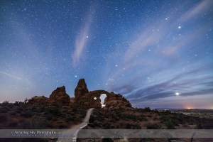 Photographer Lighting Turret Arch
