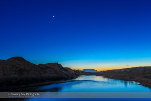 Evening Stars Over Red Deer River