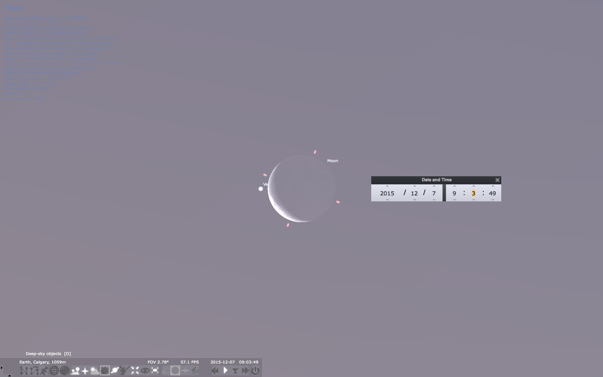 Stellarium Occultation