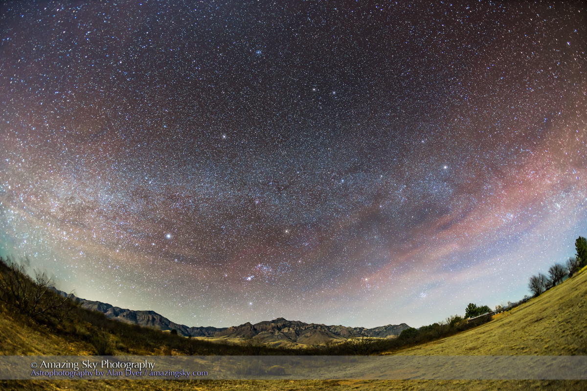 Winter Sky Setting over the Chiricahuas