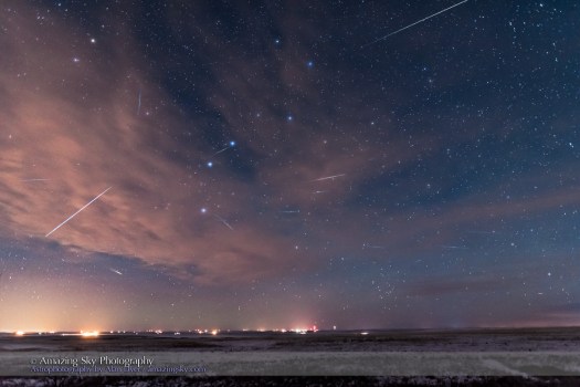 Quadrantid Meteor Shower Composite