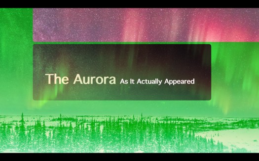 Aurora As It Appeared Title