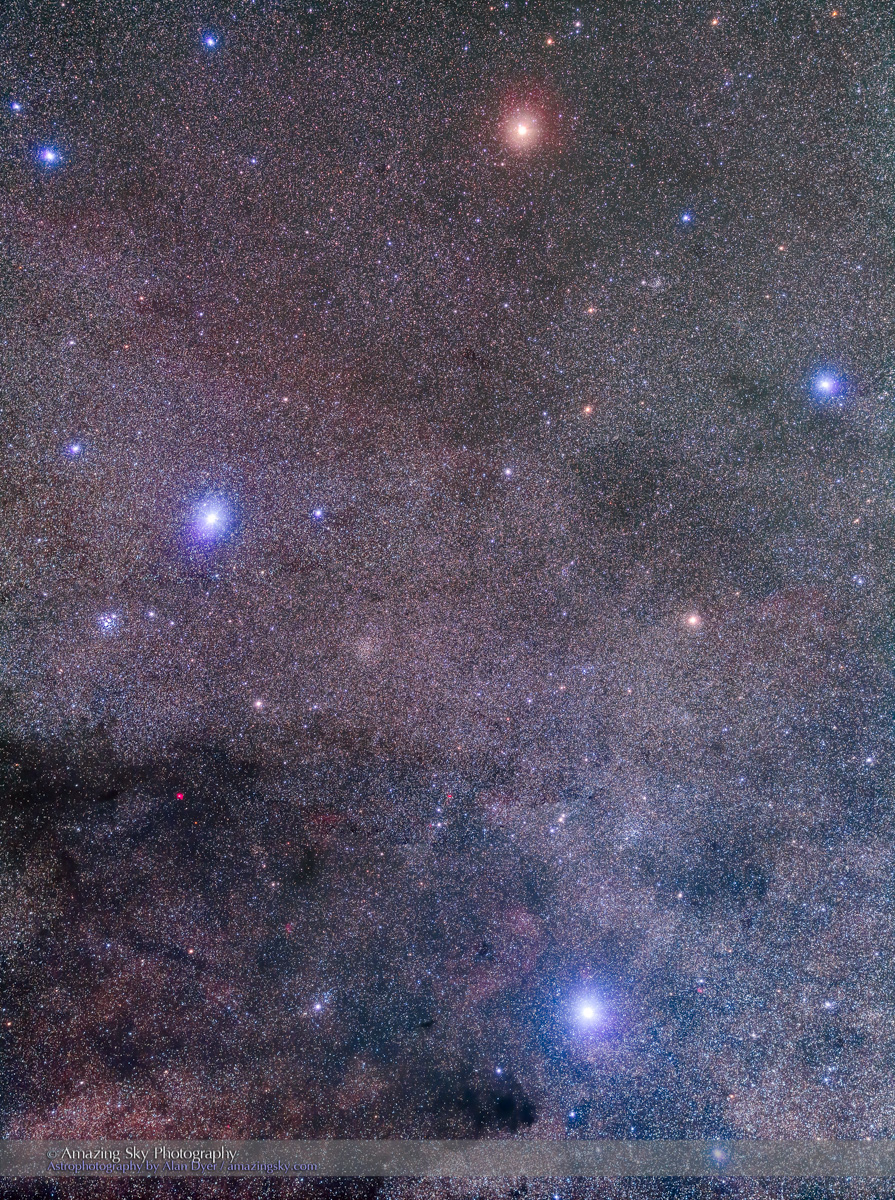 Mosaic of Crux, the Southern Cross