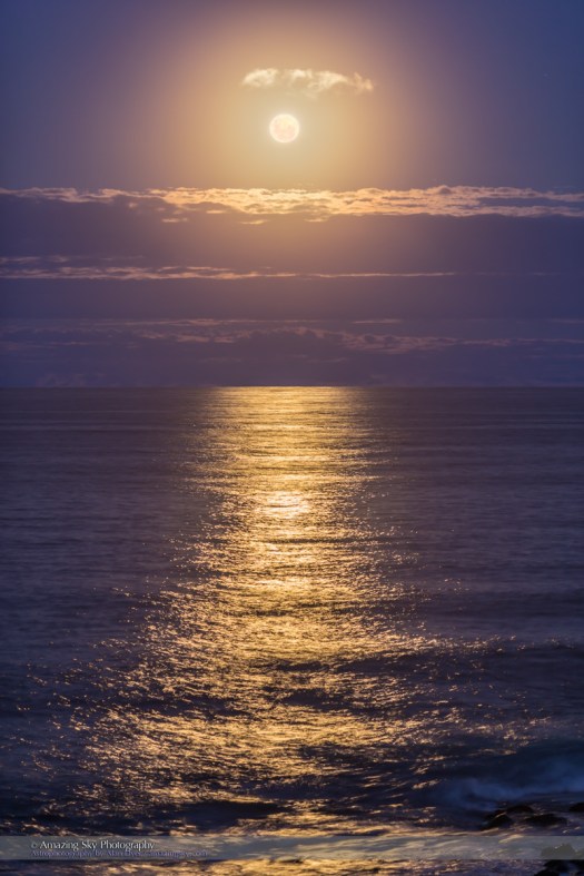 Full Moon with Glitter Path