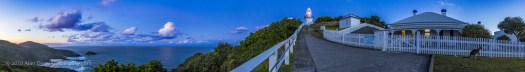 Smoky Cape Lighthouse at Twilight Panorama