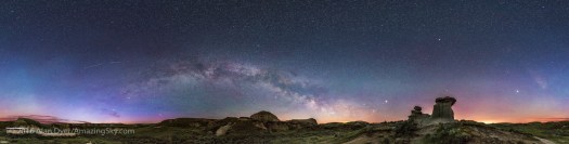 Spring Sky over the Badlands Panorama