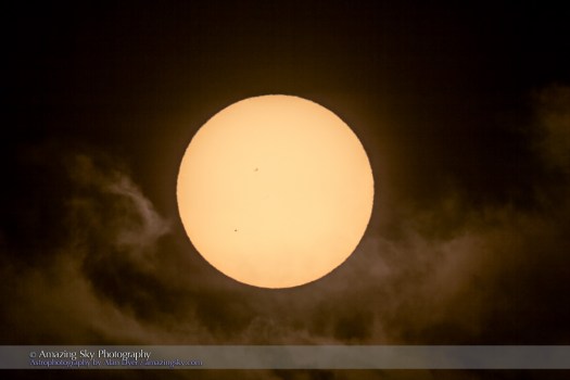 Transit of Mercury in Clouds