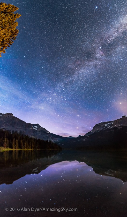 Reflections of Cassiopeia at Emerald Lake