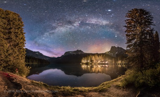 The Milky Way over Emerald Lake, Yoho