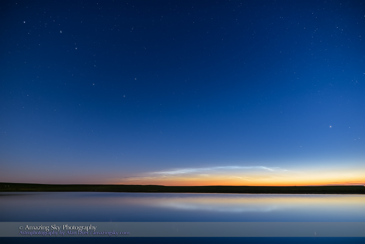 Noctilucent Clouds and Big Dipper