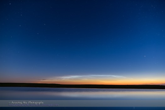 Noctilucent Clouds over Pond
