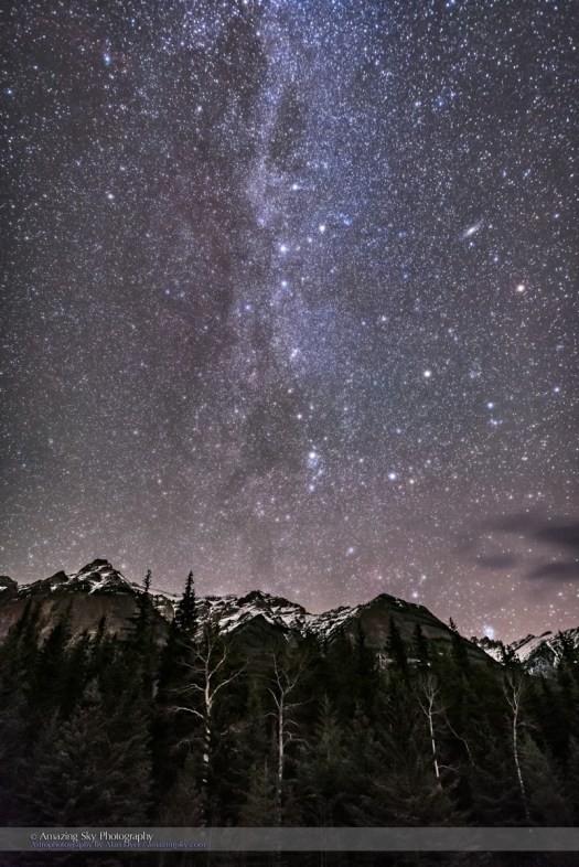 Perseus and Cassiopeia over Mt Kerkeslin