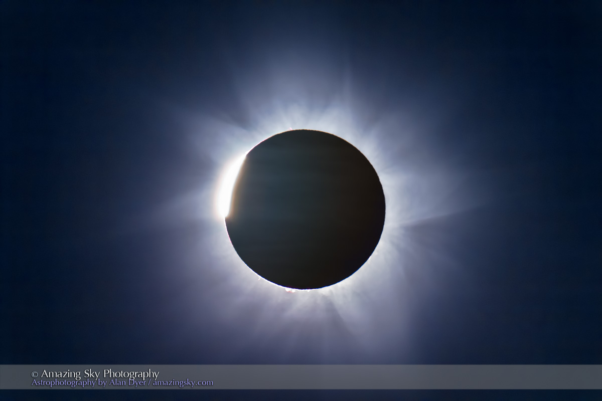 Total Solar Eclipse C3 Diamond Ring and Totality (2012 Australia