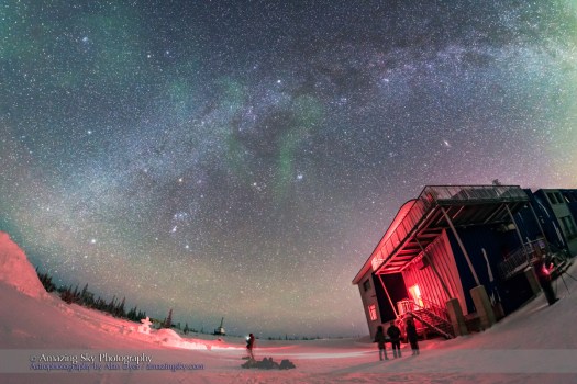 Winter Star and Milky Way from Churchill Manitoba