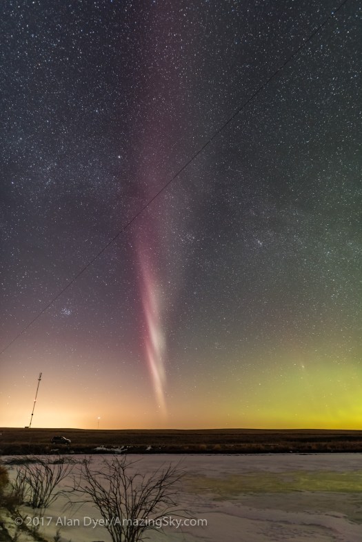 Isolated Auroral Arc West