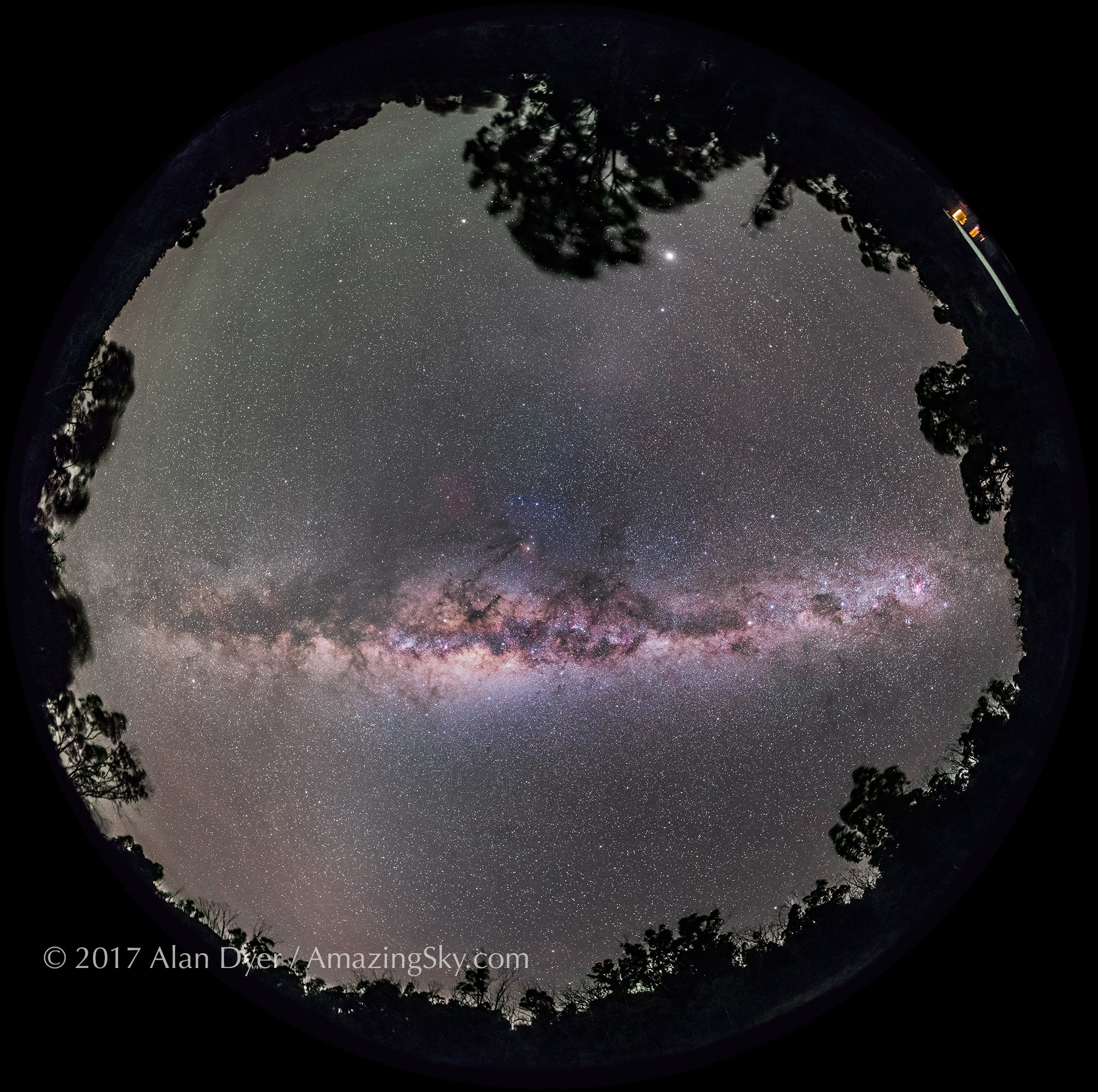 Panorama of the Milky Way Overhead
