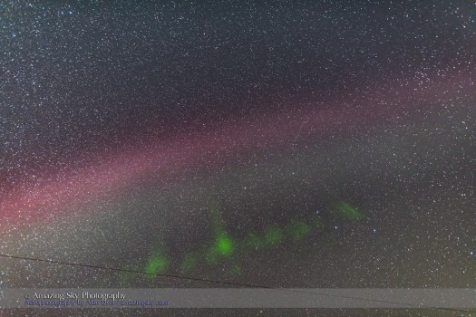 Isolated Auroral Arc Overhead