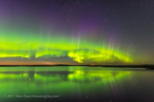 Aurora and Noctilucent Clouds over Crawling Lake v1
