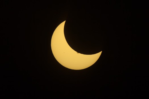 Partial Solar Eclipse and Sunspot #2