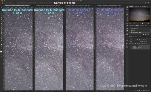 14mm Rokinons Aberrations (Centre)