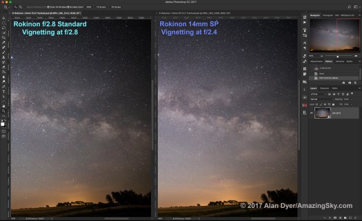 14mm Rokinons Vignetting