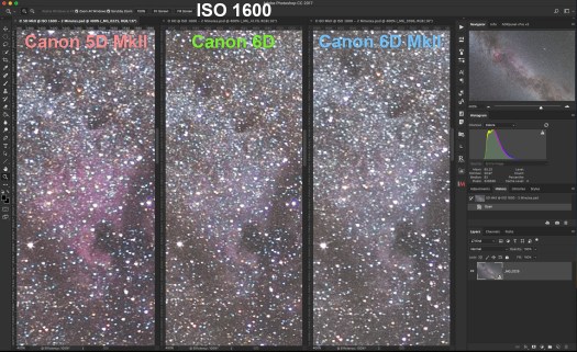 3 Canons at ISO 1600