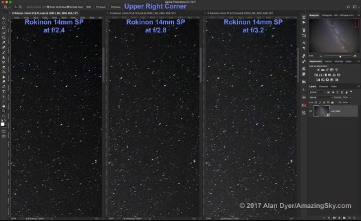 Rokinon 14mm Upper R Corner