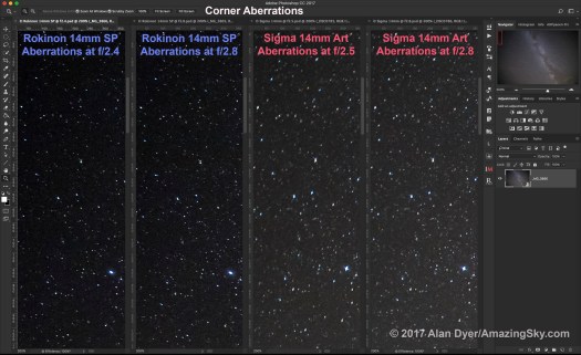 Rokinon vs Sigma (Corner Aberrations)