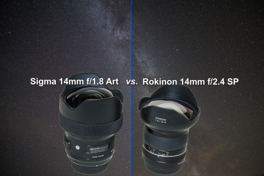 Sigma and Rokinon 14mm on Stars