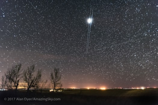 Twin Iridium Satellite Flares (October 9, 2017)