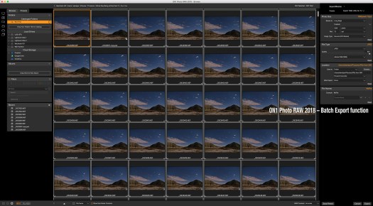 9B-ON1 Photo RAW Batch Export