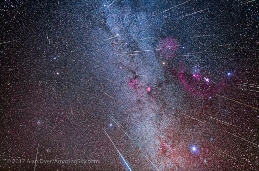 Geminid Meteor Radiant in Gemini