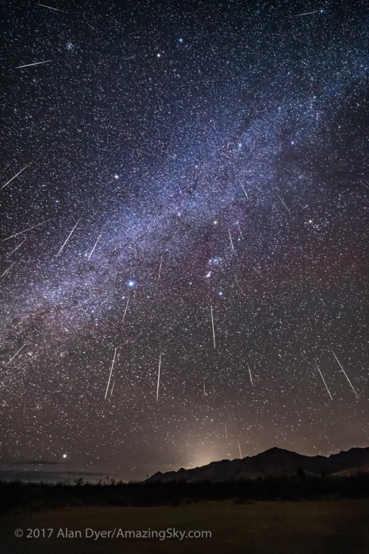 Raining Geminid Meteors