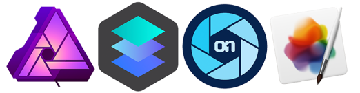 Group of 4 Layer-Based Editors