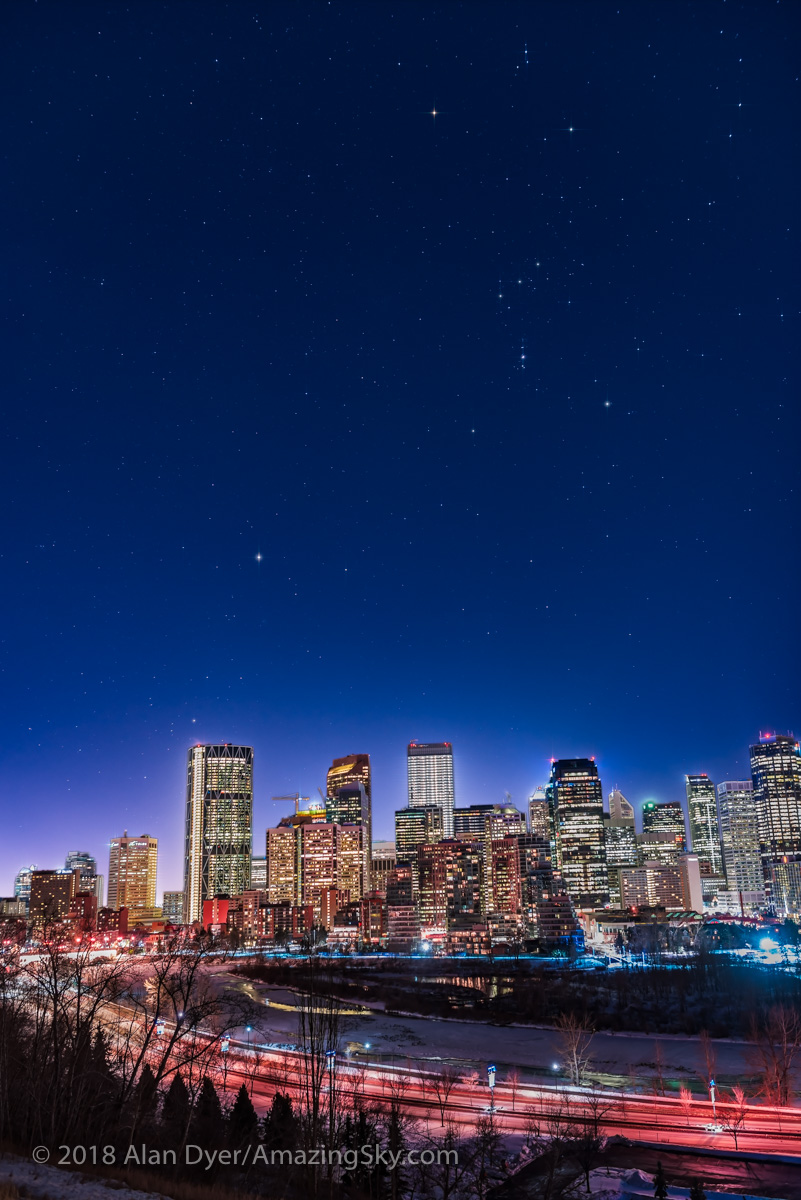 Urban Nightscape – Orion over Calgary