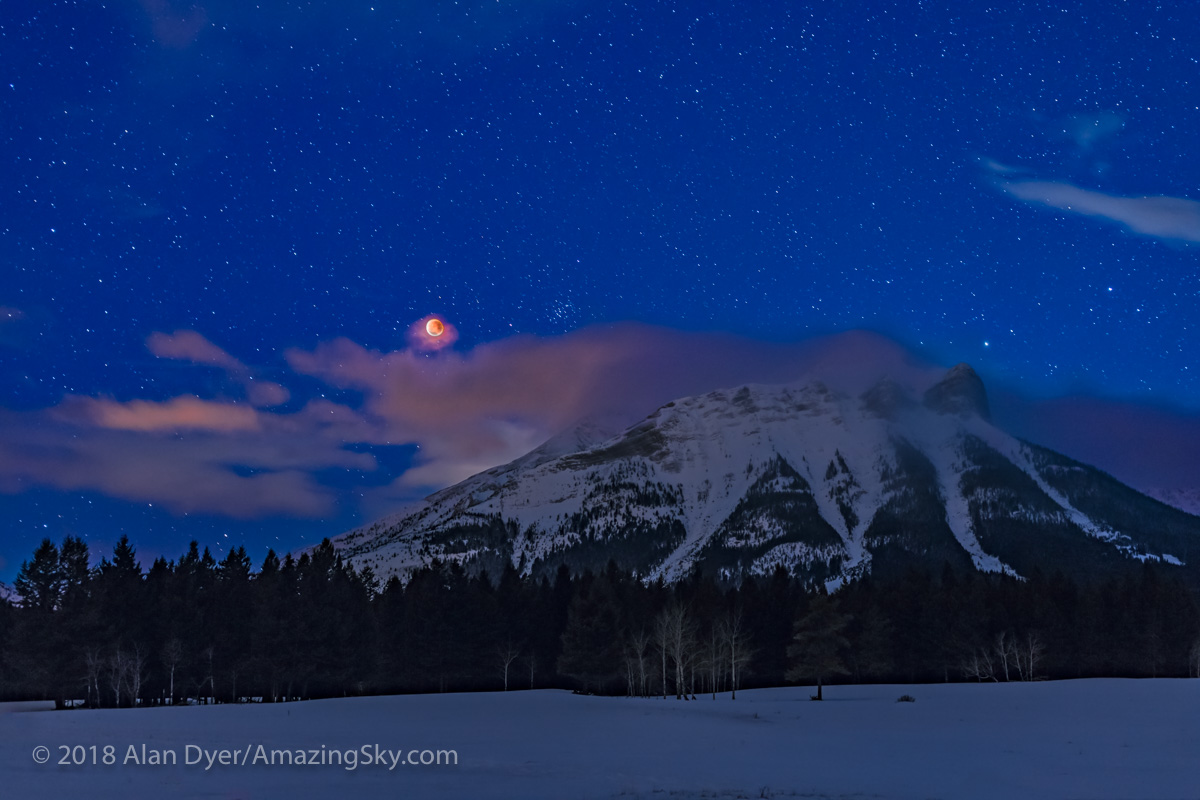 Red Moon over the Rockies